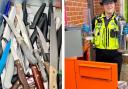 A surrender bin at Liden Library in Swindon has received dozens of knives