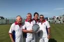 Victorious Royal Wootton Bassett British Isles men’s senior fours winners: left to right  Alan Small, Graham Richards, Kevin Embling and Dave Snell (skip)
