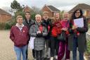 The Labour Party candidate for North Swindon Kate Linnegar campaigning in Redhouse