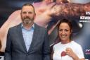 Fight Town promoter Mark Neilson alongside ‘Lady Luck’ Bec Connolly