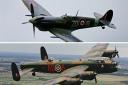 Lancaster Bomber and Supermarine Spitfire WW2  planes to fly over Swindon