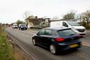 Swindon Road A3102 crash causes slow traffic