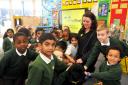 Jayne Boundy, of the Dogs Trust, visited Holy Cross School to talk about dog behaviour