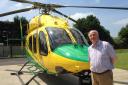 Wiltshire Air Ambulance Ambassador Alan Dedicoat broadcaster and who is known as the ‘Voice of the Balls’ on the National Lottery draw TV programme