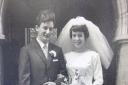 Michael and Diane Legg on their wedding day on May 20 1967 at St Paul's Church in Staverton