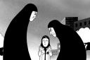 A scene from the movie Persepolis