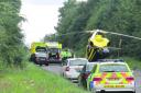 Scene of the accident on the A429 on Friday in which Gordon John Woodward lost his life