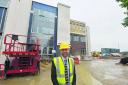 Head of sixth form James Matcham at the new building at Commonweal School. Picture: THOMAS KELSEY