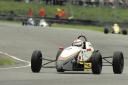 Felix Fisher on his way to success in the Formula Ford 1600 race at Castle Combe on Bank Holiday Monday