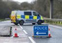 Part of the A419 is blocked due to a crash