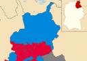 How the wards went in the 2022 election. (Ridgeway, in grey, was not contested)