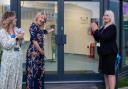 New College's animal management centre opened on Tuesday by lecturer Kim Monahan, BBC Points West presenter Alex Lovell and New College interim principal Leah Palmer