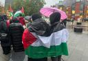 It follows other protests in the town about the conflict in Gaza