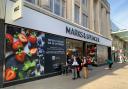 Swindon town centre's M&S pictured on its final day.