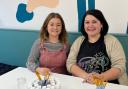 Gemma and Lauren Sandercock are opening The Little Pottery Painting Co in Royal Wootton Bassett on December 1