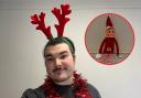 Reporter Ed Burnett spent £20 on Christmas decorations for the Adver office.
