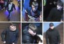 Police want to speak to these six males in connection with violence in a pub on the day of a Swindon Town game
