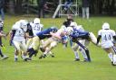 Action from Swindon Storm's (blue) victory over Oxford Saints
