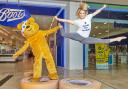 Kimberly Wyatt and Pudsey help Boots launch its BBC Children in Need fundraising campaign - Jump for Pudsey