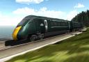 An artist's impression of a Hitachi train in new GWR livery