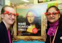 Dannielle Cannell and Sheetal Samji with the glasses on sale for Comic Relief at Specsavers. Picture by Thomas Kelsey