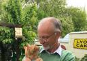 South Swindon Liberal Democrat candidate Stan Pajak with his cat, Jasper