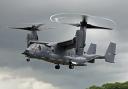 An Osprey, which can adapt to fly like a helicopter or a fixed-wing aircraft, will be among the US military aircraft on display at the tattoo