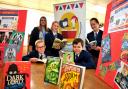 Lewis, Kate Murphy, Kasey, Jaydon and Ellie prepare for Swindon Youth Literature Festival 2018. Picture: DAVE COX
Date 8/10/18
Pic by Dave Cox