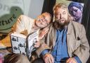 Brian Blessed at Swindon Literature Festival in 2016 with Matt Holland  Picture:Thomas Kelsey