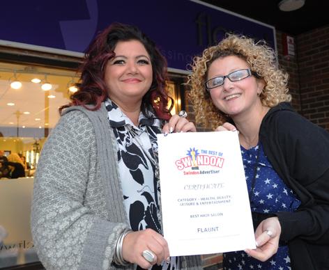 The Best Of Swindon Advertiser Awards,Hair salon - Flaunt.