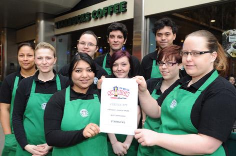 The Best Of Swindon Advertiser Awards, Coffee shop - Starbucks Coffee Shop.