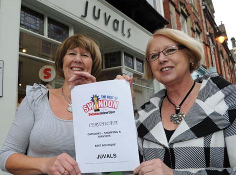 The Best Of Swindon Advertiser Awards - Boutique , Juvals