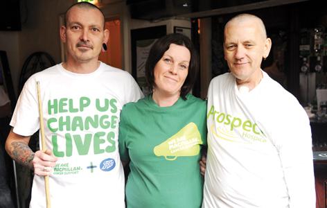 The Red Lion in Wootton Bassett held a fundraising day in aid of Macmillan and Prospect. 