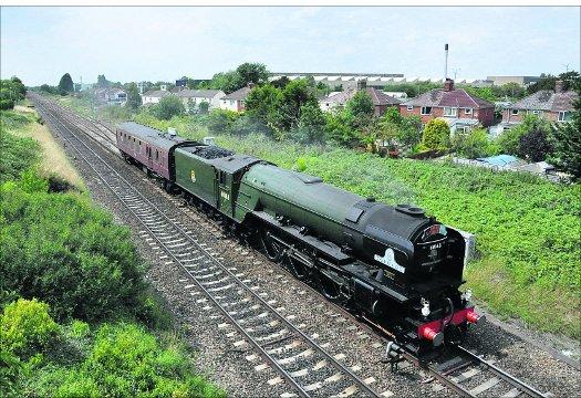 Swindon Advertiser's readers get snap happy when they are out and about.
60163 'Tornado' passing the eastern end of the Stratton Loop near Matalan – heading for Southall, West London 
Picture: Ken Mumford