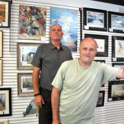 Andy Hubble, left, with forum founder member Richard Naylor, says creating and viewing art can have immense benefits for physical and mental health