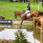 Tim Price (NZL) riding BANGO during cross country phase of the Land Rover Burghley Horse Trials in the grounds of Burghley House near Stamford in Lincolnshire in the UK between 5 - 8th September 2019