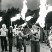 This haunting photograph was taken at a parade organised a little over 37 years ago in Penhill