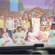 The town’s Scouts and Guides appeared in Step Into Spring at the theatre in 2002