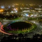 Bart Wojciechowski captured two of the town's most recognisable roundabouts in these aerial shots.