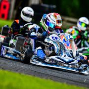 Louis Harvey in action at Whilton Mill during the first round of the Ultimate Karting Championship 	        Photo: Stuart Stretton