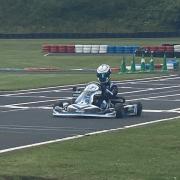Malmesbury racer Louis Harvey at the British O Plate event in Warden Law Circuit, Sunderland