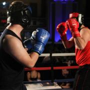 Contestants at an Ultra White Collar Boxing event 		               Photo: UWCB