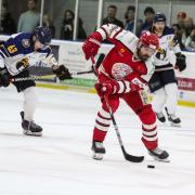 Swindon Wildcats head coach Aaron Nell in action against The Raiders earlier this season 		           Photo: KLM Photography