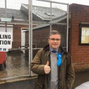 Sir Robert Buckland voting in Wroughton in 2019. Wroughton won't be in Swindon South at the next election