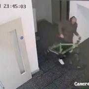 CCTV footage obtained by Swindon Police shows a man taking the bike from the gym.