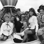 The Allo Allo TV show cast in 1996 when they appeared on stage in Bournemouth