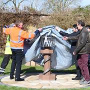 The new sculpture is to recognise the efforts of NHS staff, key workers and volunteers during the coronavirus pandemic.