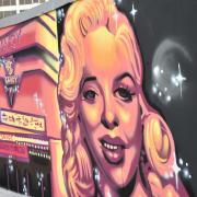 The new painting Diana Dors was completed recently in Swindon town centre