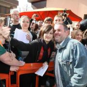 Chris Moyles meets fans at the Sir Daniel Arms ahead of the 2009 Big Weekend in Swindon