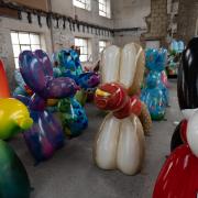 All the Big Dog Art Trail sculptures were on display at the Steam Museum over the weekend